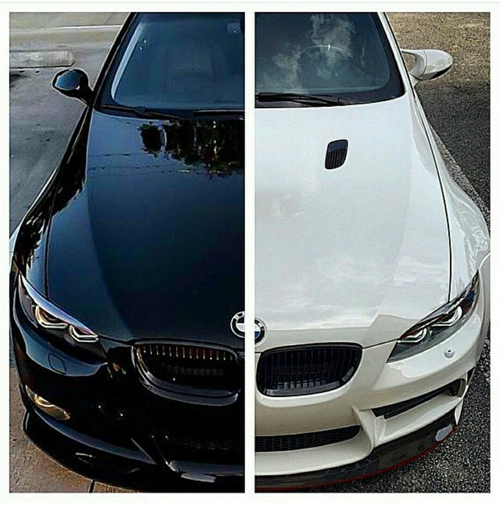 BMW 3 Series E92 Black & BMW M3 E92 White