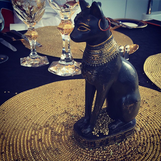 Tonight on board we have an Egyptian style decorations #settingatable