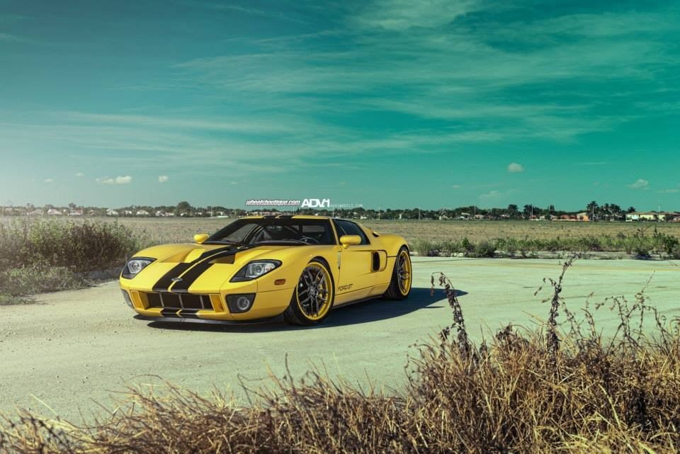 Yellow Ford GT Stuns With ADV.1 Wheels