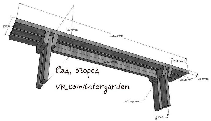 Деревянные столы и лавки для беседки своими руками