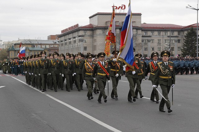 Парад в красноярске сегодня