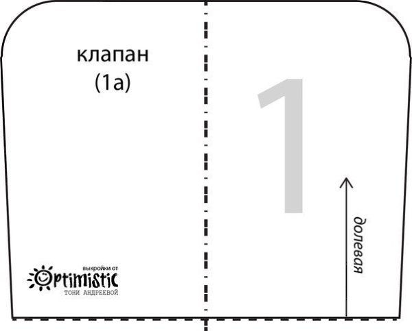 Выкройка пенала на молнии