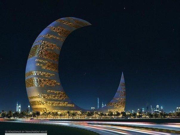   - Crescent Moon Tower. . Dubai.