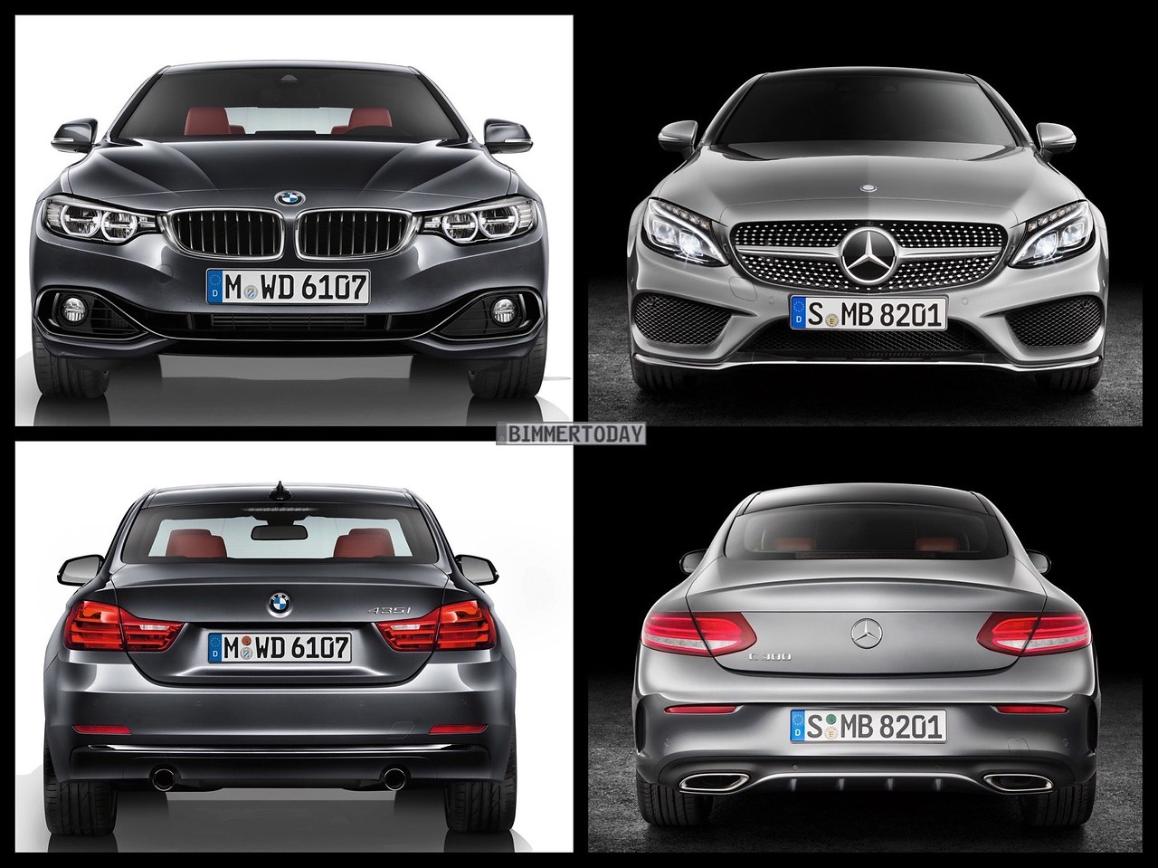 Mercedes C-Class Coupe 2015 vs BMW 4 - 6