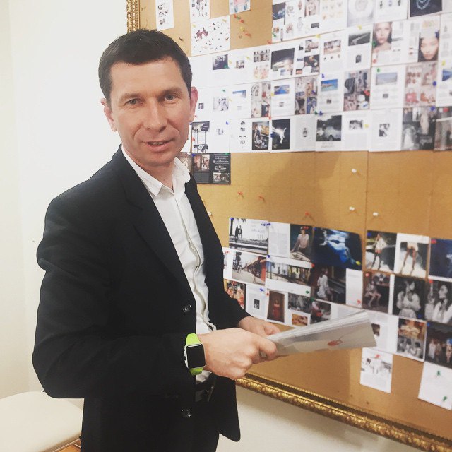 Our bigboss @af_fedotov in @lofficielrussia Office with apple watch:) Trendy-man!