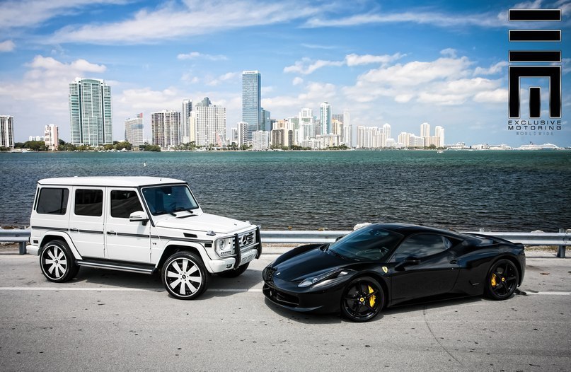 Mercedes-Benz G550  Ferrari 458 Italia. - 5