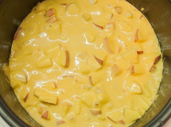 Пышная шарлотка с яблоками в мультиварке. Рецепт для тех, кто дорожит своим временем! Подготовка ... - 8