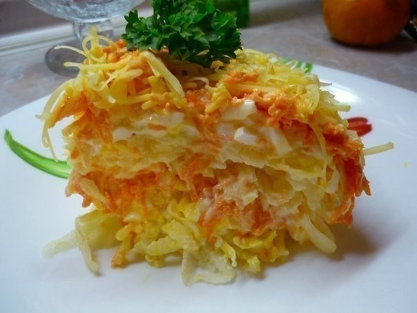 Очень-очень простой, но бесподобно вкусный салат «Французский».Люблю этот салат за то, что готовится ...