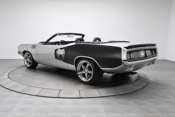 1971 Silver &amp; Black Plymouth Cuda Convertible Viper V10 - 6