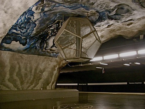 Stockholms tunnelbana (Стокгольмский метрополитен) – это самая длинная в мире художественная галерея ... - 2