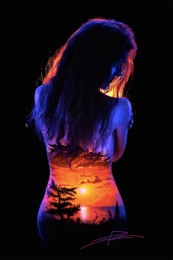   - "Black Light Bodyscapes". - 8