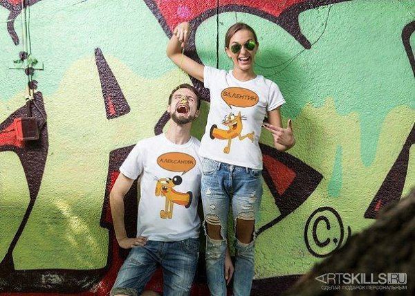 Парные футболки - один из лучших способов заявить миру о ваших чувствах! Оригинальные и красивые ... - 3