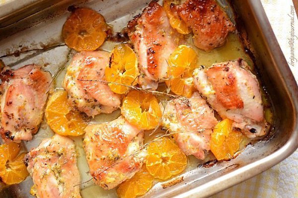Курица с мандаринами. Я вам курочку покажу, которую люблю нежной преданной любовью. Готовлю я её с ...