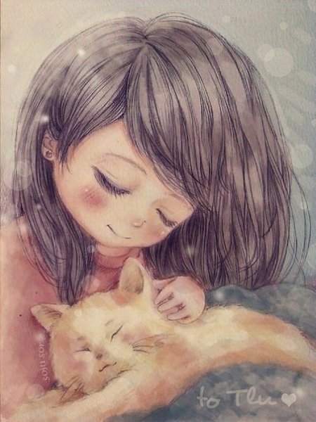 Маленькая глупая белая кошка знает, что такое любовь. Любовь — это лежать на неудобных скользких ...