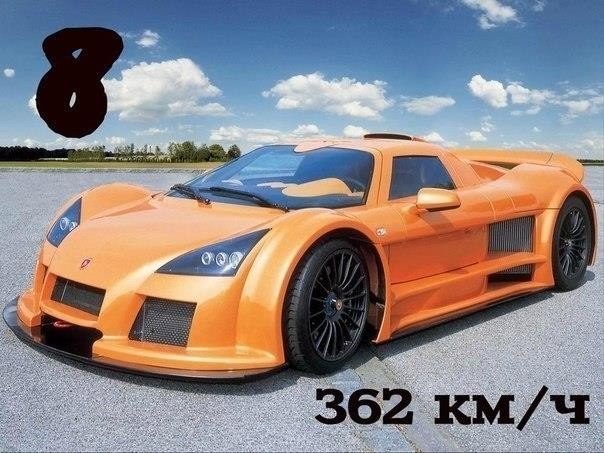  10   .1. Bugatti Veyron Super Sport (429 /)2. Koenigsegg Agera R (418 ... - 8