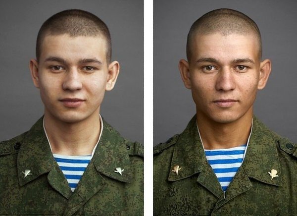 Фотограф Юрий Чичков сделал серию снимков молодых людей до и после службы в вооруженных силах. - 2