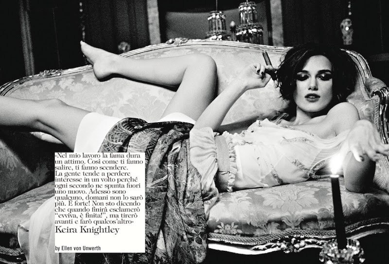 Keira Knightley for Vogue Italia by Ellen Von Unwerth