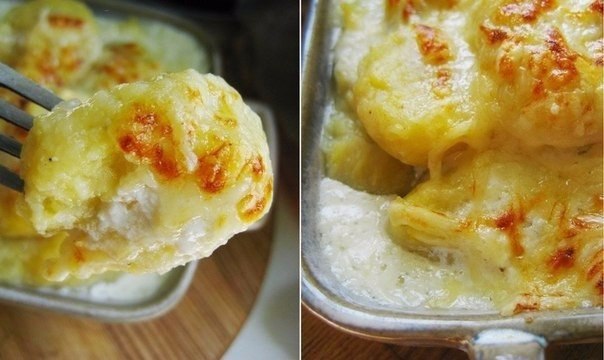 Картофель с соусом бешамель.107 ккал на 100 гКартофель 1,2 кгМолоко 1 лСыр грюйер 80 гСливочное ...
