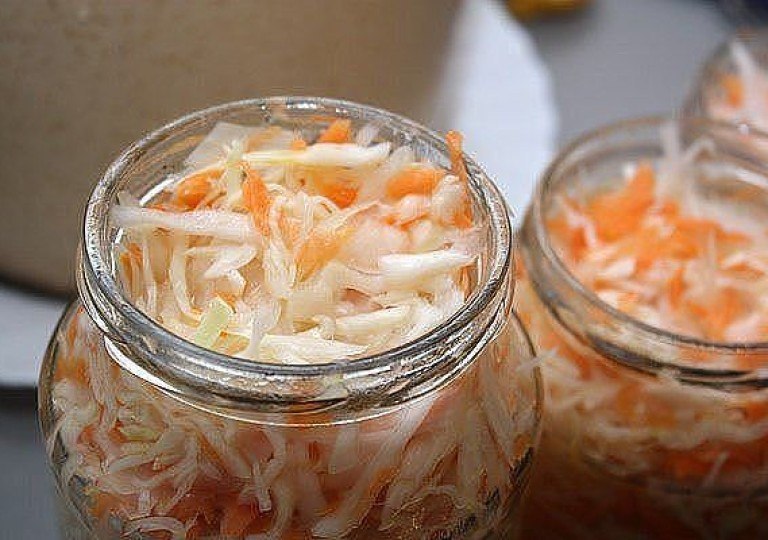 Капуста маринованная фото в банке