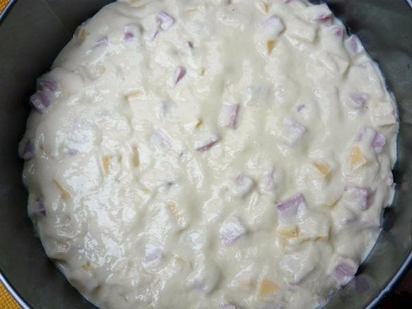 Пирог с колбасой и сыром на кефире.Когда хочется накормить свою семью чем-то вкусненьким, можно ... - 7