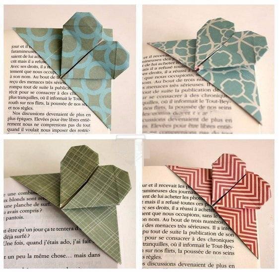 Схема закладки для книг из бумаги