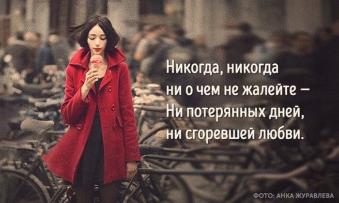 «Ни о чем не жалейте».Прекрасное стихотворение Андрея Дементьева.Никогда ни о чем не жалейте ...