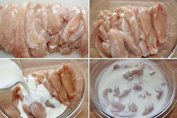 Когда очень мало времени на готовку, а хочется чего - нибудь вкусного, на помощь приходит кефир и ...