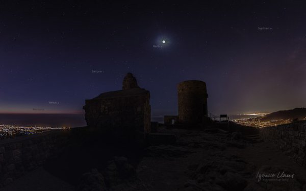 Пять планет, Castell de Burriac, Испания