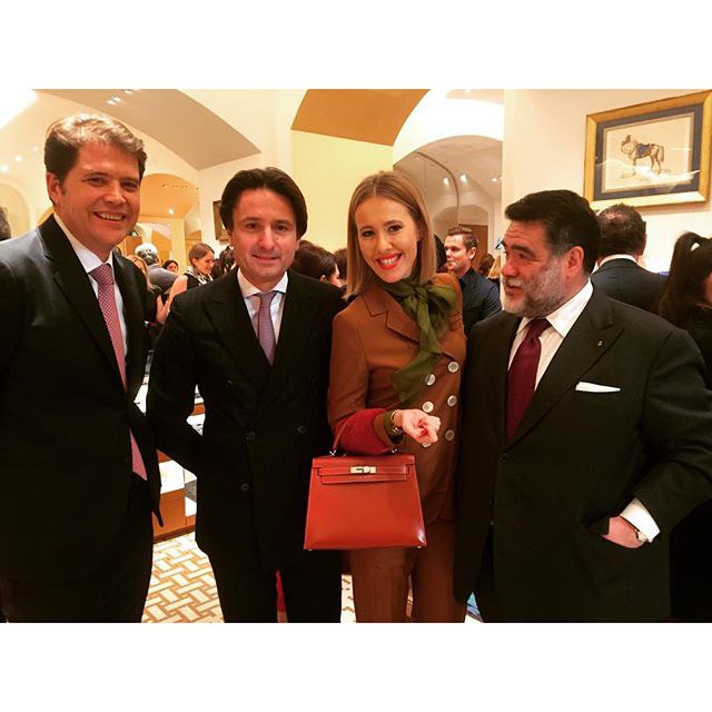 With Nicolas Vlieghe (Hermes Russia Managing Director) and Alex Dumas (chief executive of Herms) and ...