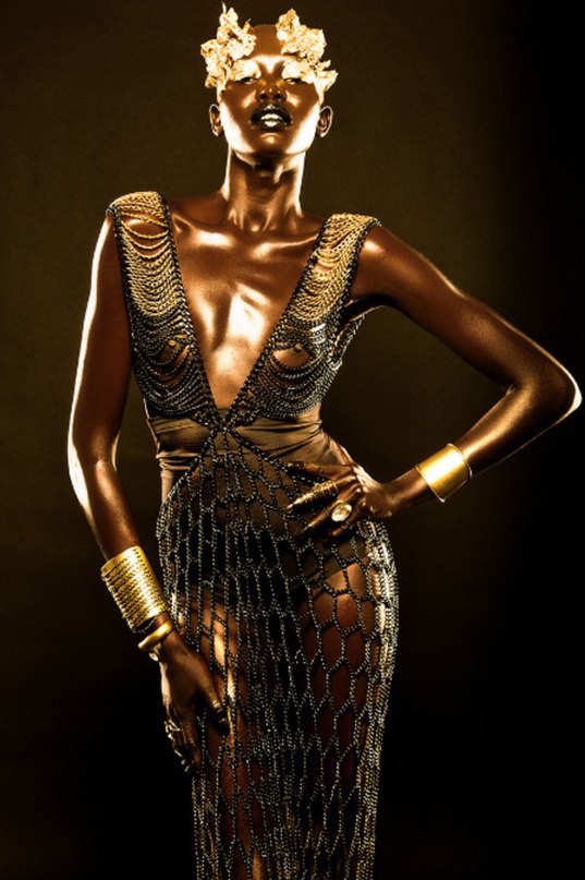 Golden Goddess.model: Mari Agory photographer: Lindsay Adler stylist: LSC make-up: Griselle ... - 4