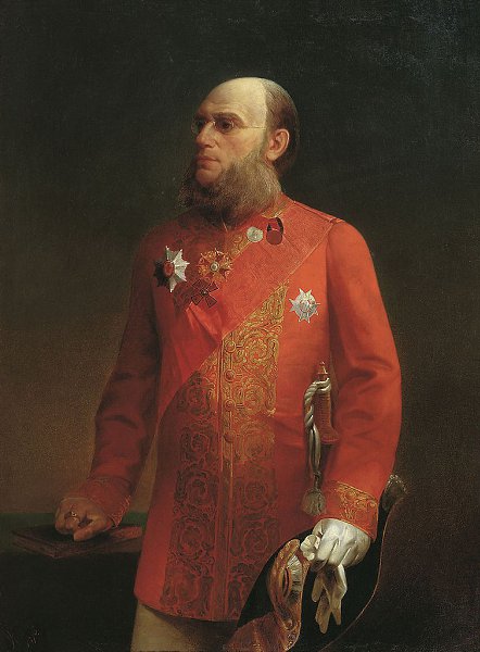 Пётр Петрович Семёнов (Тян-Шанский), 1874 год. На картине он - в должности директора центрального ...