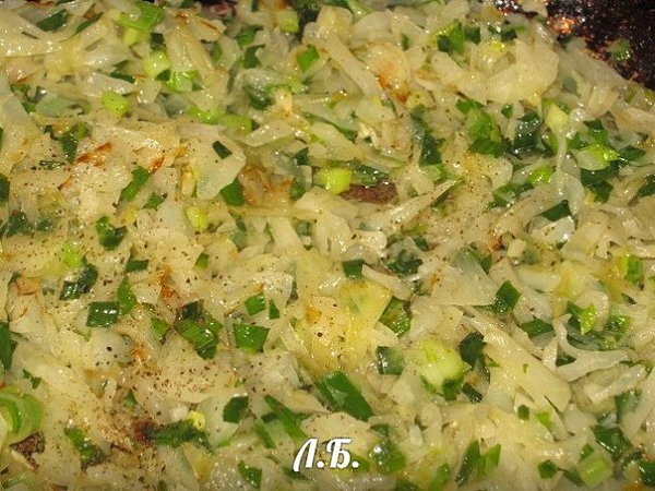 ПИРОГ С КАПУСТОЙ И ПЕЧЕНЬЮ.Этот пирог можно выпекать из дрожжевого теста, но я его испекла из ... - 3
