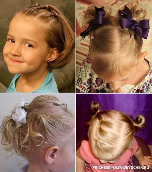 Детские прически на короткие волосы на каждый день в школу и в садик