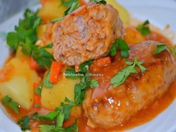 9 САМЫХ ВКУСНЫХ БЛЮД ИЗ ФАРША.ЗАПЕКАНКА КАРТОФЕЛЬНО-МЯСНАЯ Фарш 300-400гр лук 2-3шт картошка 3 шт ... - 8