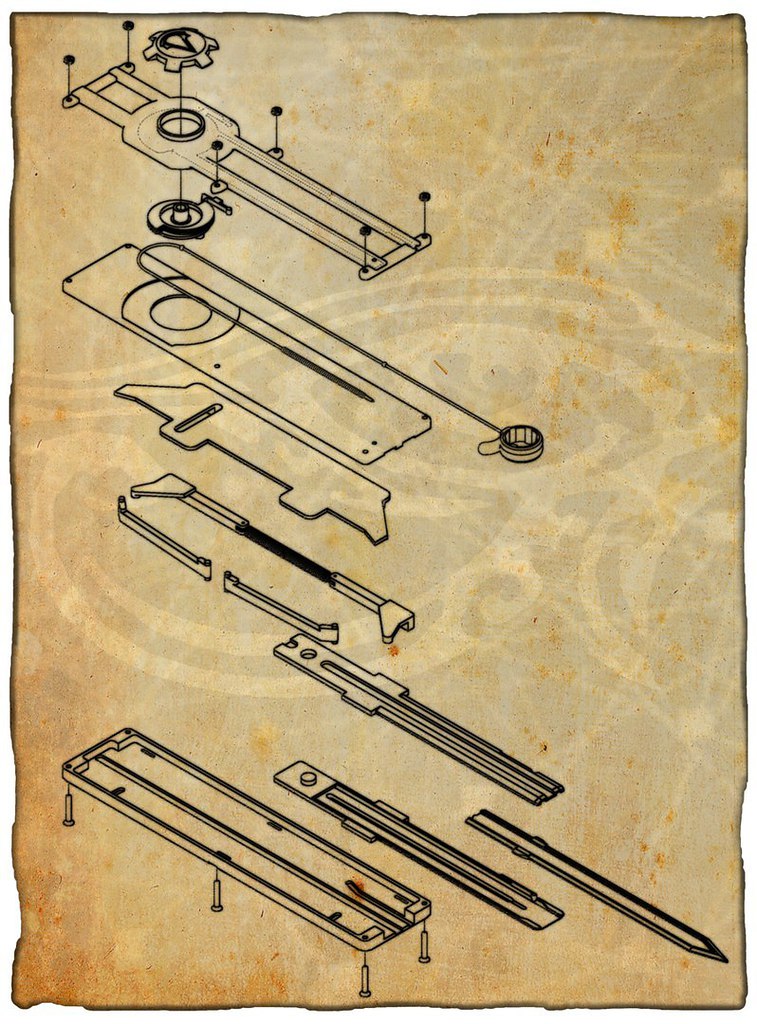 Клинок ассасина чертеж