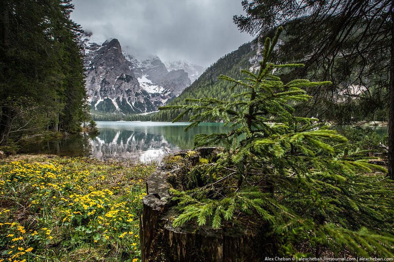   (Lago di Braies)       ,   . - 2