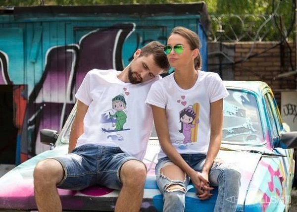 Парные футболки - один из лучших способов заявить миру о ваших чувствах! Оригинальные и красивые ... - 2