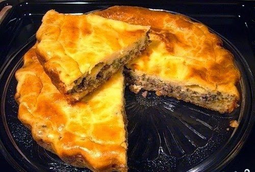 Мясной пирог. Лучшего теста для наливных пирогов я нигде не встречала.Основное его преимущество — ...