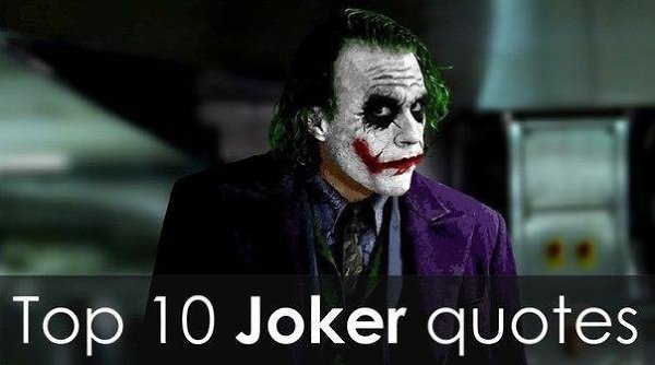 ТOP 10 Joker quotes: 1. Why so serious? - Чё ты такой серьёзный? 2. If you're good at ...
