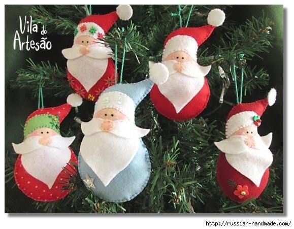 Сантики из фетра