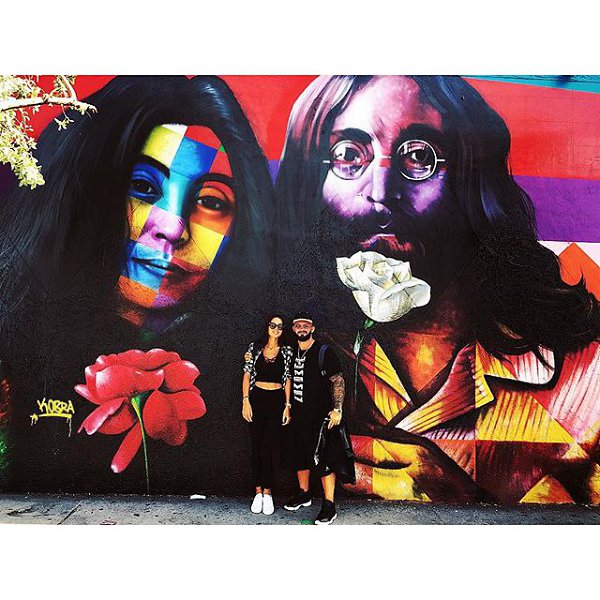 Collaboration / @kobrastreetart & @iamgeegun + @samoylovaoxana #streetart #miami #wynwoodartdistrict