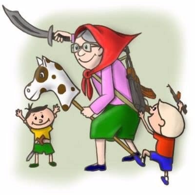 - Ура!!!! Мама приехала!!!! ...Кричала бабушка, обгоняя своих внуков