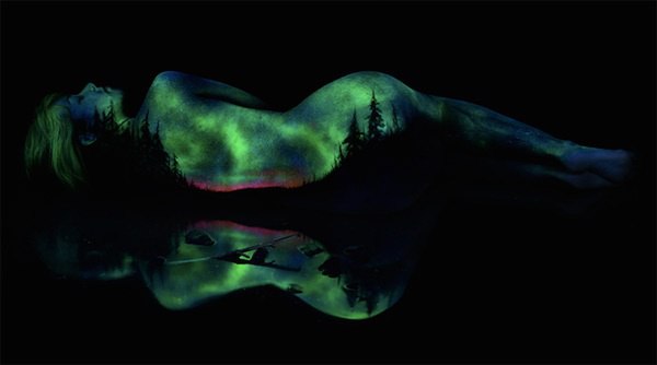   - "Black Light Bodyscapes". - 3