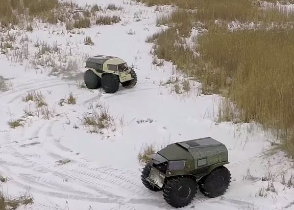 Российский вездеход покорил западную публику.В России создан уникальный вездеход «Шерп», который, ... - 2