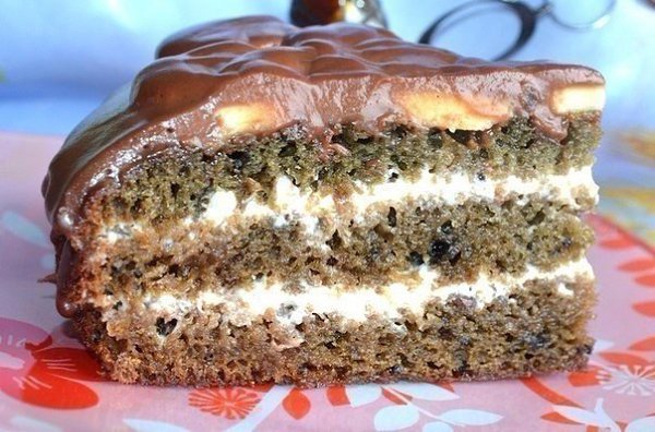Нежный, вкусный, влажный торт.Ингредиенты:Для теста:Яйцо — 2 шт.Сода — 1 ч. л.Мука — 200 ...
