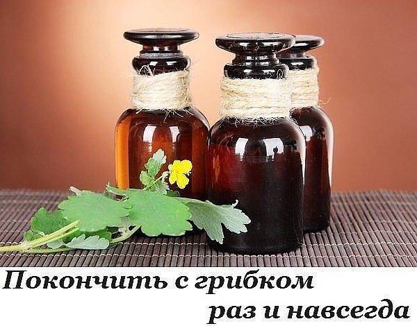 ПОКОНЧИТЬ С ГРИБКОМ РАЗ И НАВСЕГДА.1. Толокнянка и чистотел50-60 г чистотела необходимо залить ...