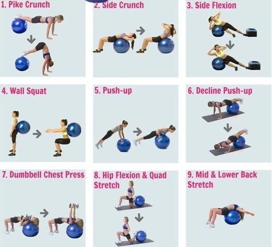В этом комплексе собрано 30 эффективных упражнений с мячом! #тренировка@fitness.blog