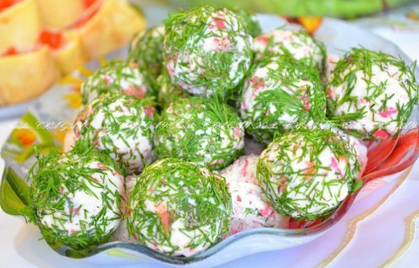 Сырные шарики с крабовыми палочками. Закуска из крабового мяса (или палочек) очень популярна. ... - 9