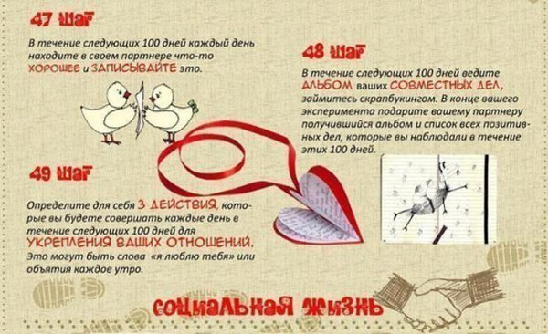 Как улучшить жизнь за 100 дней. Инфографика - 10