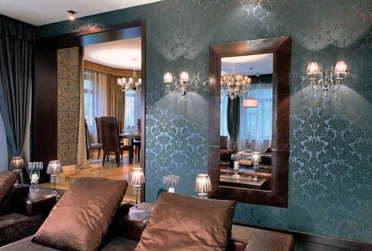 Интерьер гостиной в современном стиле.